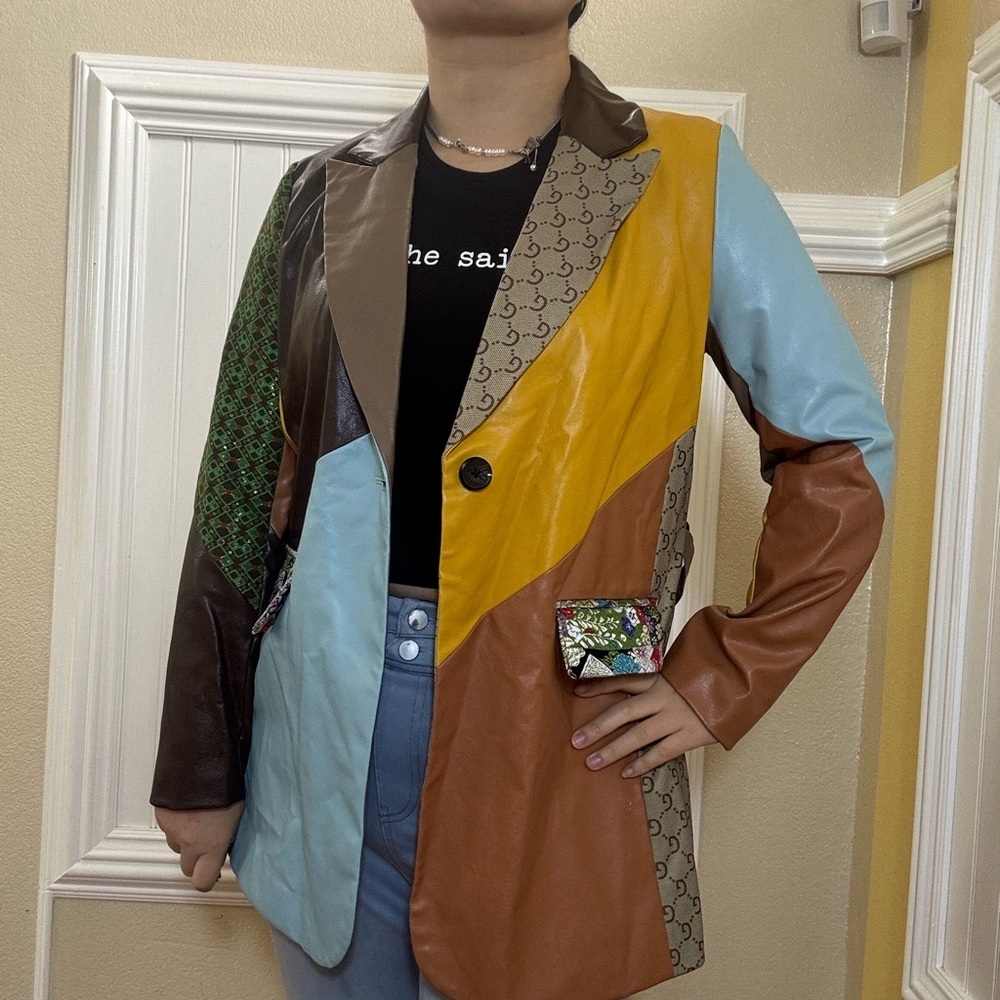 New! Colorful Patchwork Women's Jacket